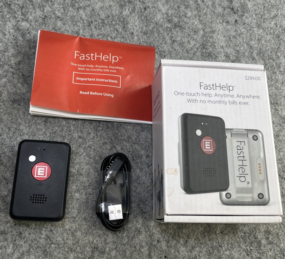 FastHelp™ Safety & Medical Alert Device 4G NO Monthly Fees No Phone Needed
